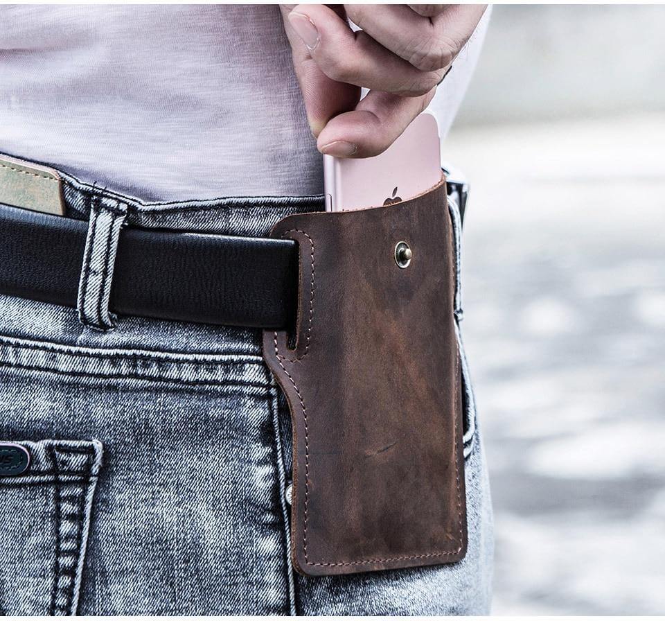 Leather iPhone Belt Case - MaviGadget