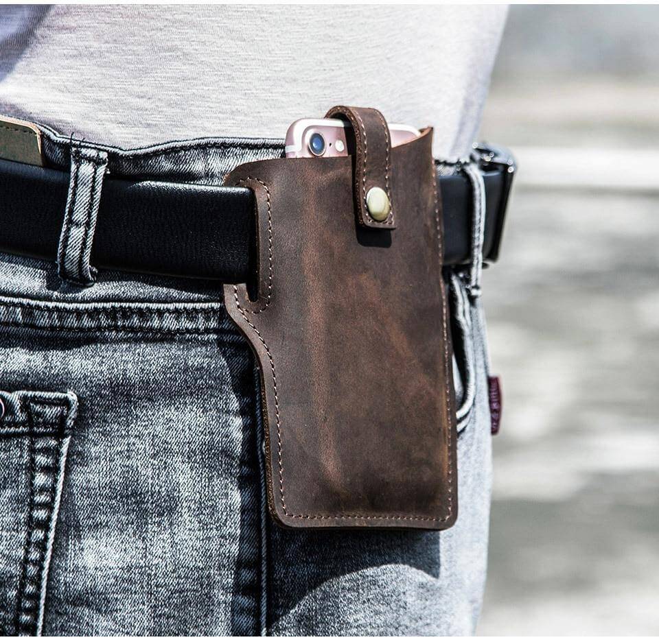 Leather iPhone Belt Case - MaviGadget