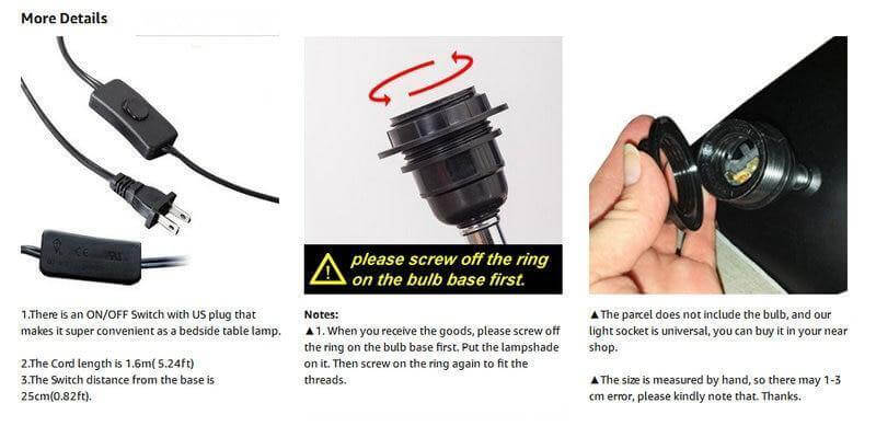 Japanese Style Simple Table Lamps - MaviGadget