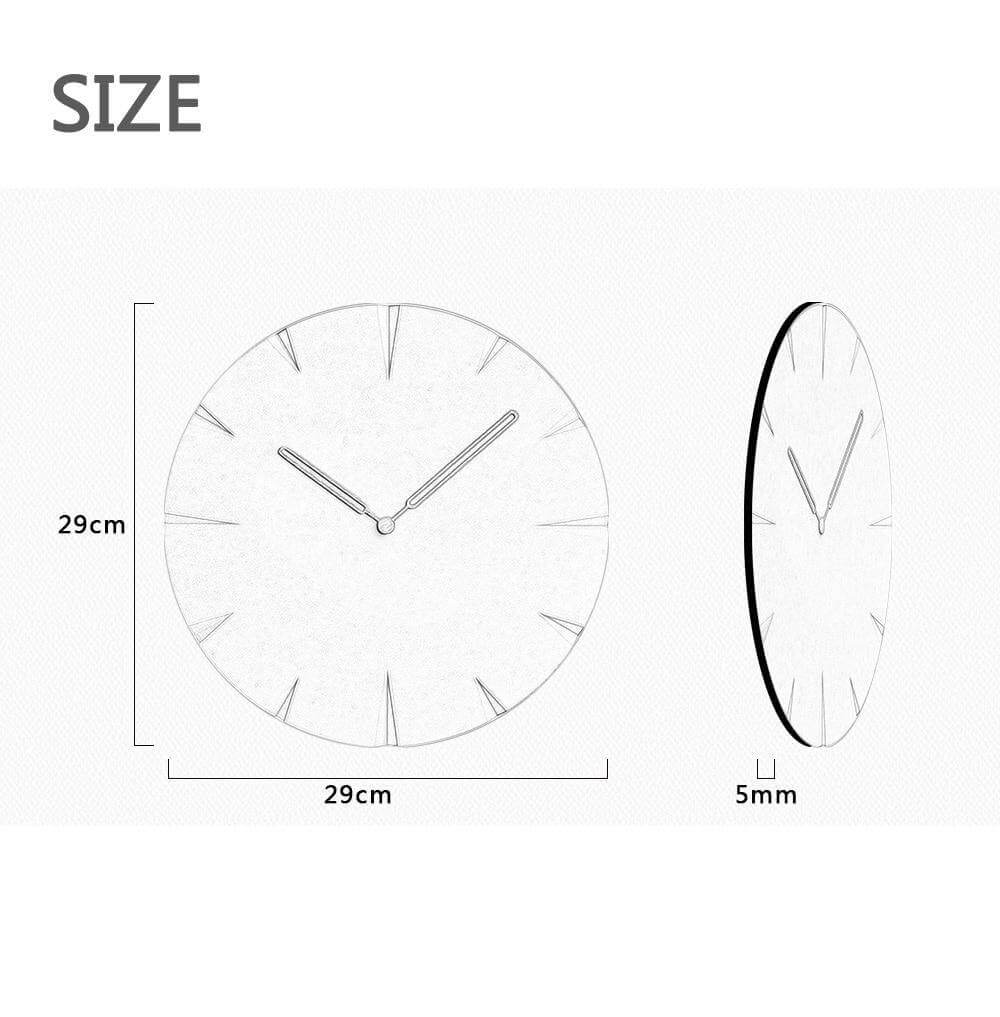 Novel Grey Life Wooden Wall Clock - MaviGadget