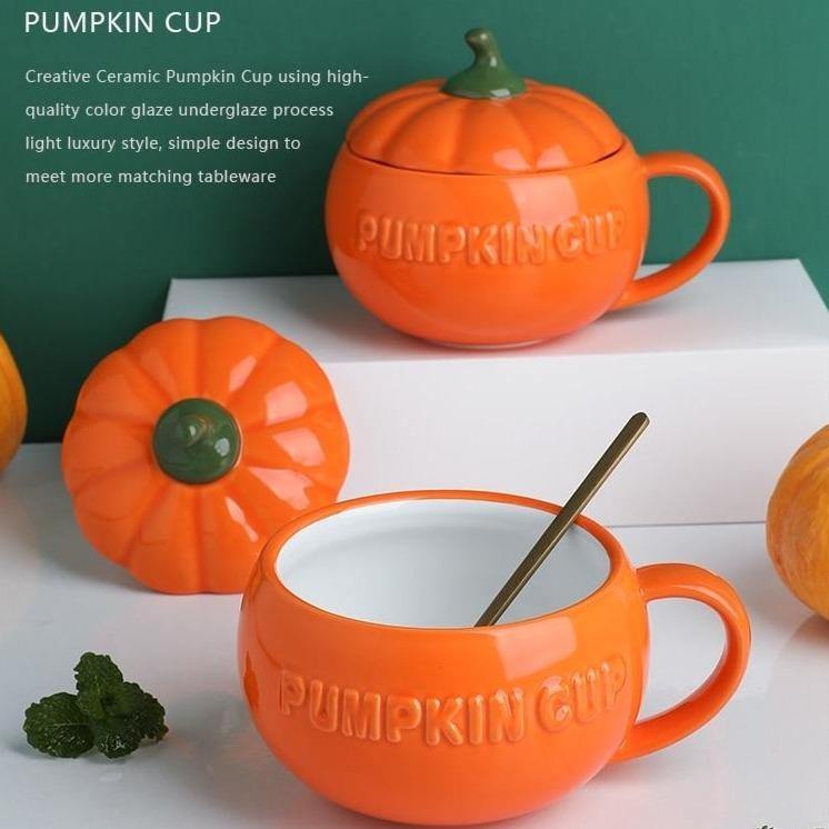 Creative Ceramic Pumpkin Mug Cup - MaviGadget
