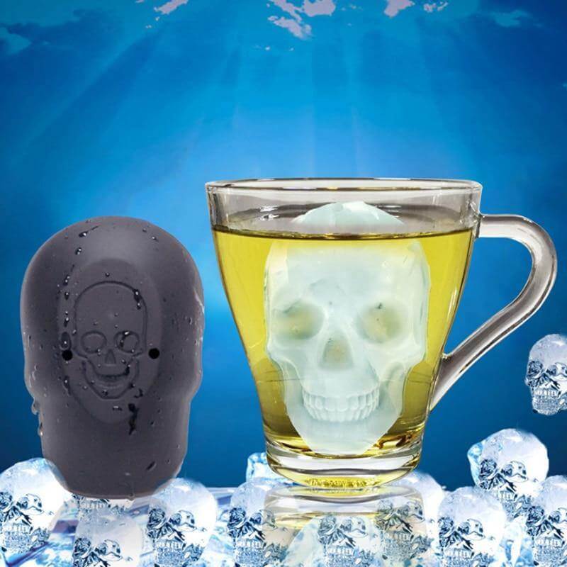 Big Skull Shape 3D Ice Cube Mold - MaviGadget