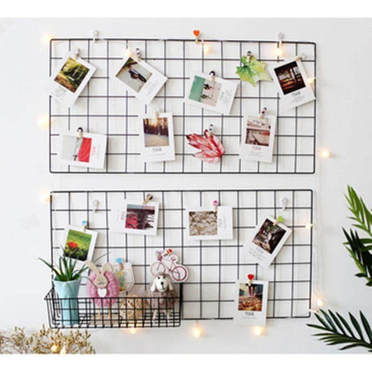 Iron Grid Home Wall Decoration Organizer - MaviGadget