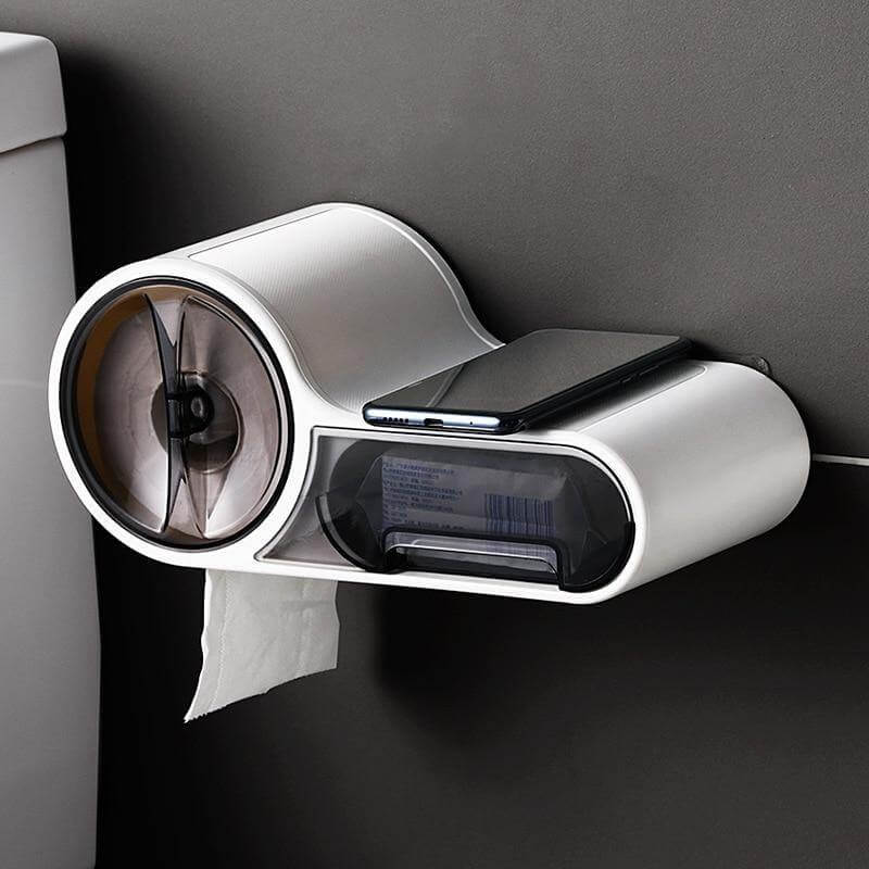 Wall Mounted Bathroom Roll Paper Holder - MaviGadget