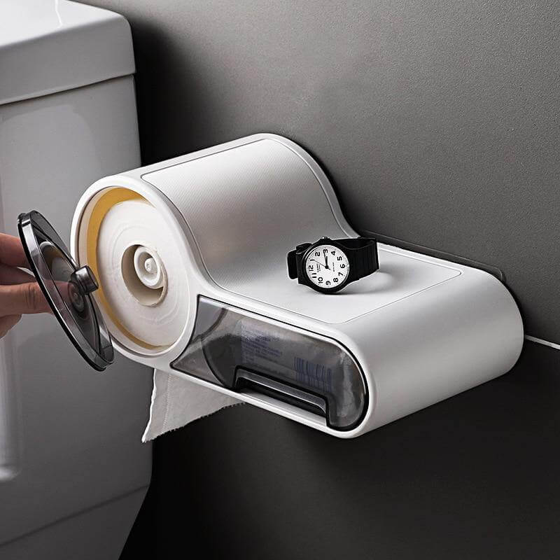 Wall Mounted Bathroom Roll Paper Holder - MaviGadget