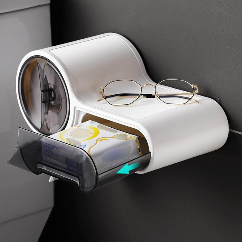 Wall Mounted Bathroom Roll Paper Holder - MaviGadget