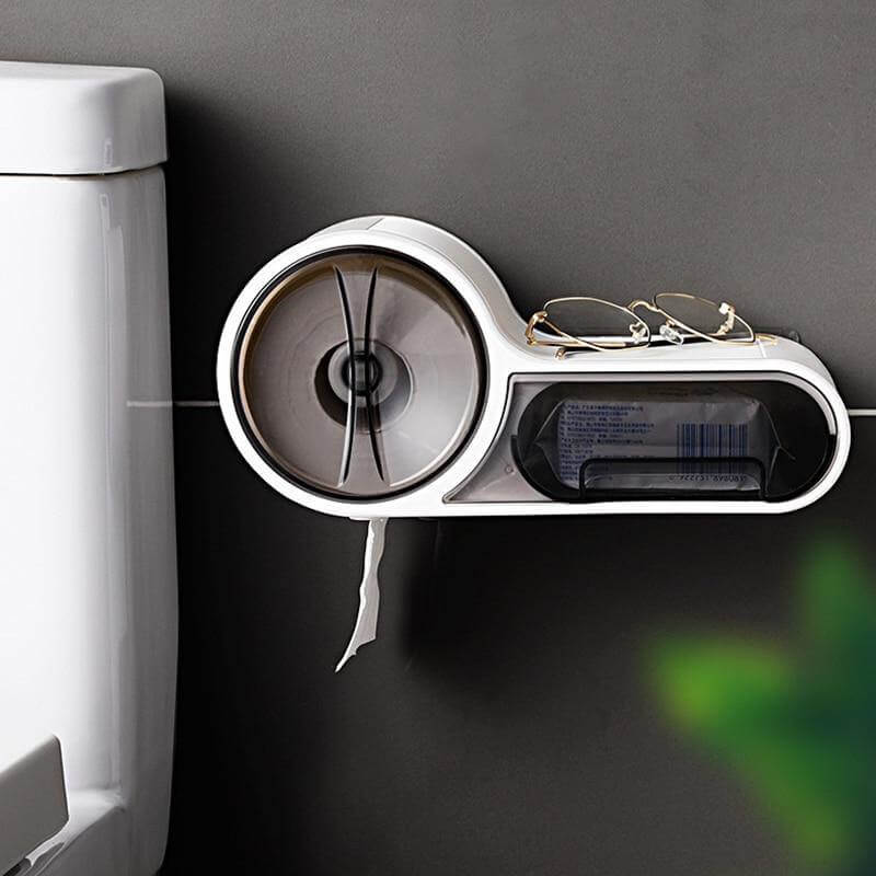 Wall Mounted Bathroom Roll Paper Holder - MaviGadget