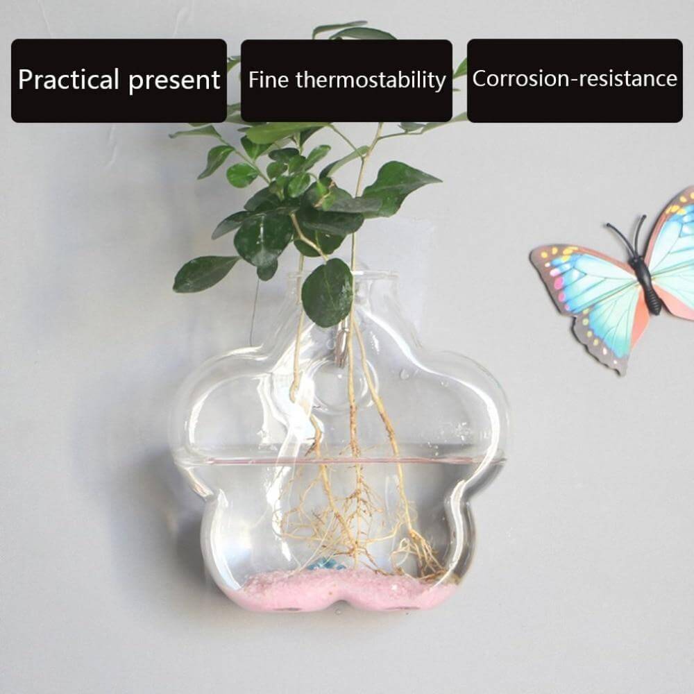 Wall Hanging Hydroponic Glass Vases - MaviGadget