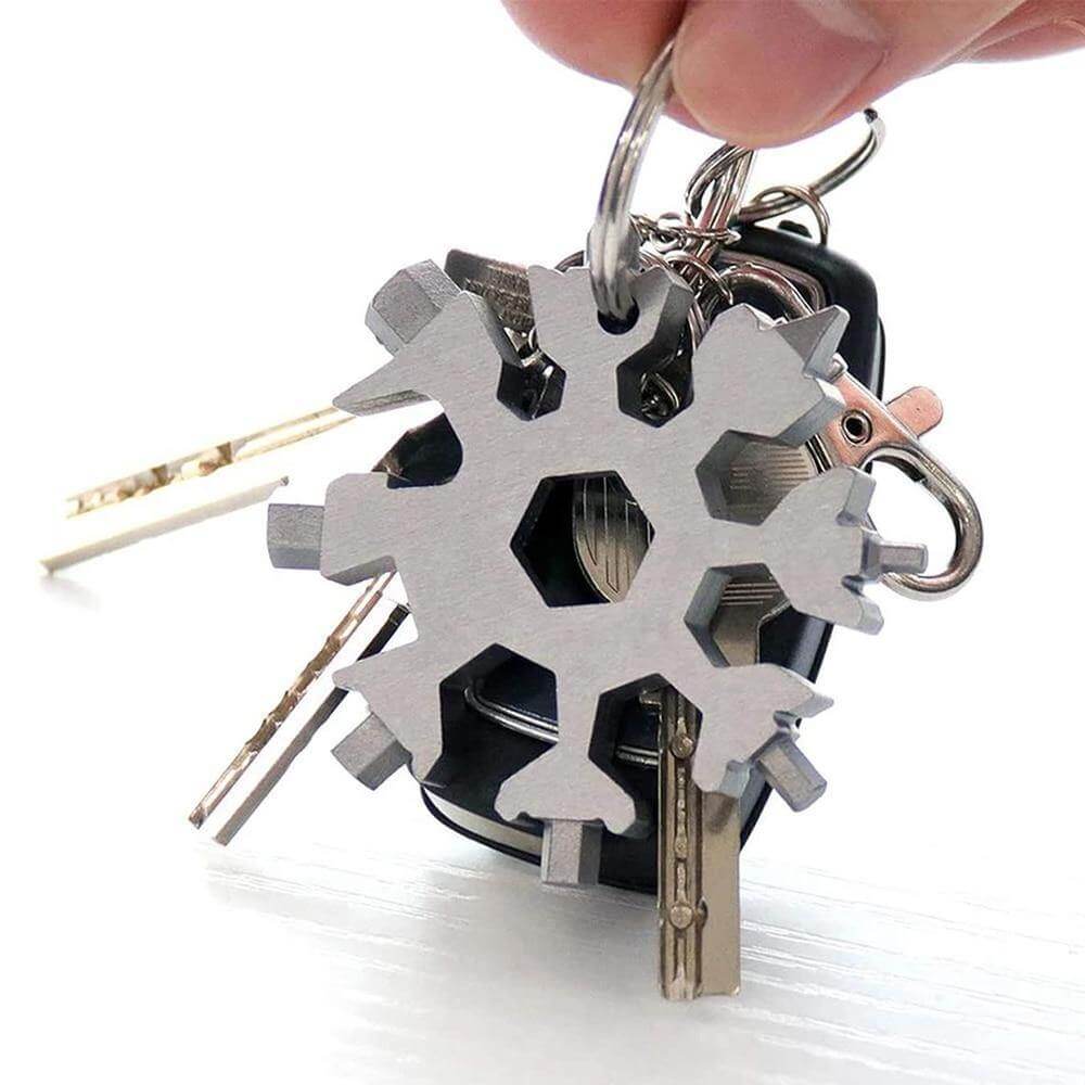 18 in 1 Snowflake Multipurpose Camp Survive Hand Tool - MaviGadget