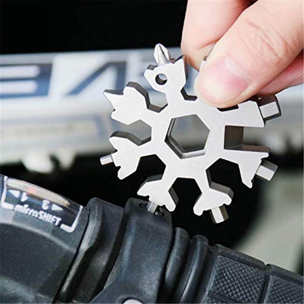 18 in 1 Snowflake Multipurpose Camp Survive Hand Tool - MaviGadget