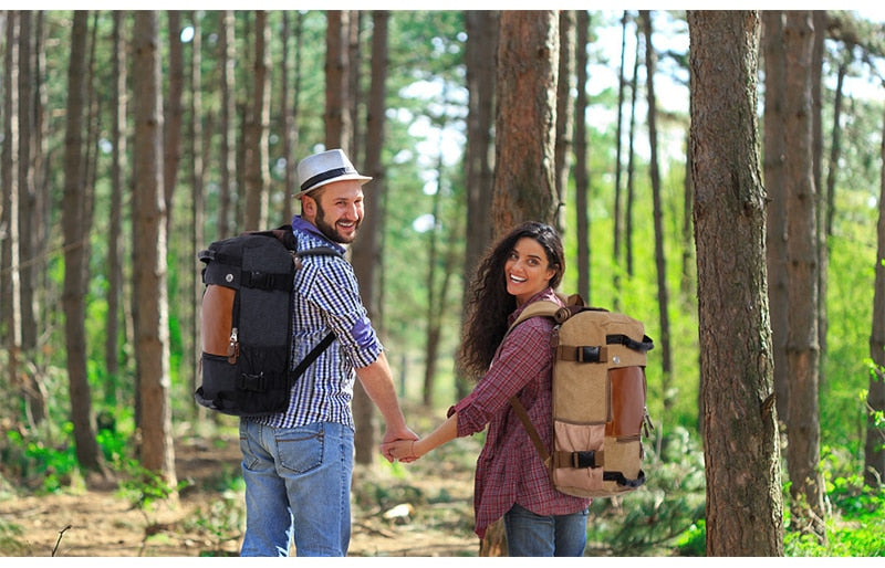 Men Canvas Multifunctional Travel Backpack - MaviGadget