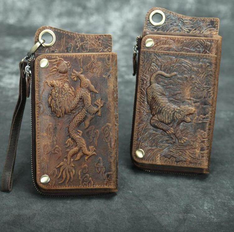 Genuine Leather Vintage Phone Wallet - MaviGadget