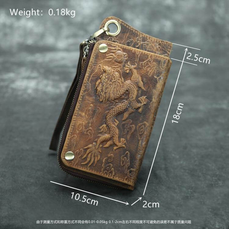 Genuine Leather Vintage Phone Wallet - MaviGadget