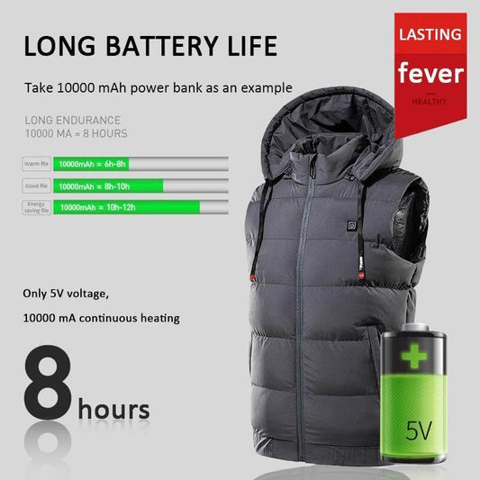 Thermal Waterproof Electric Heated Hooded Vest - MaviGadget