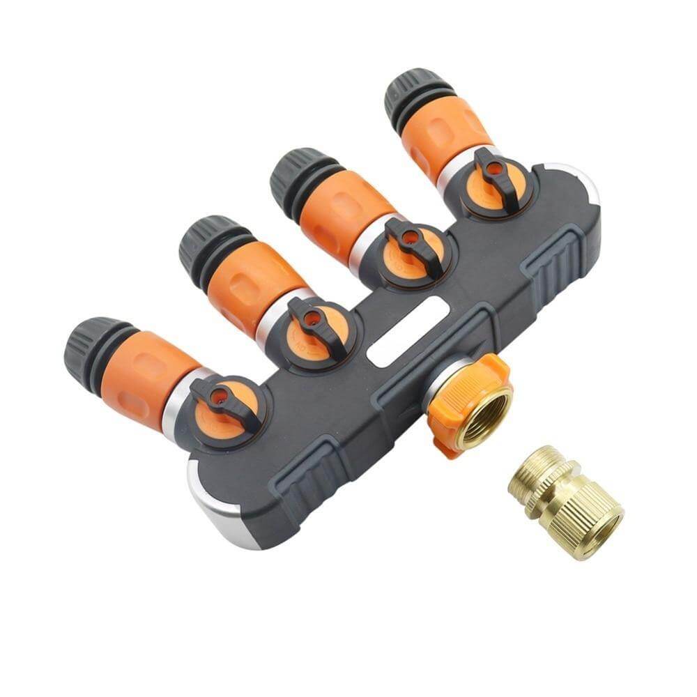 4-way Garden Hose Faucet Splitter Connector - MaviGadget