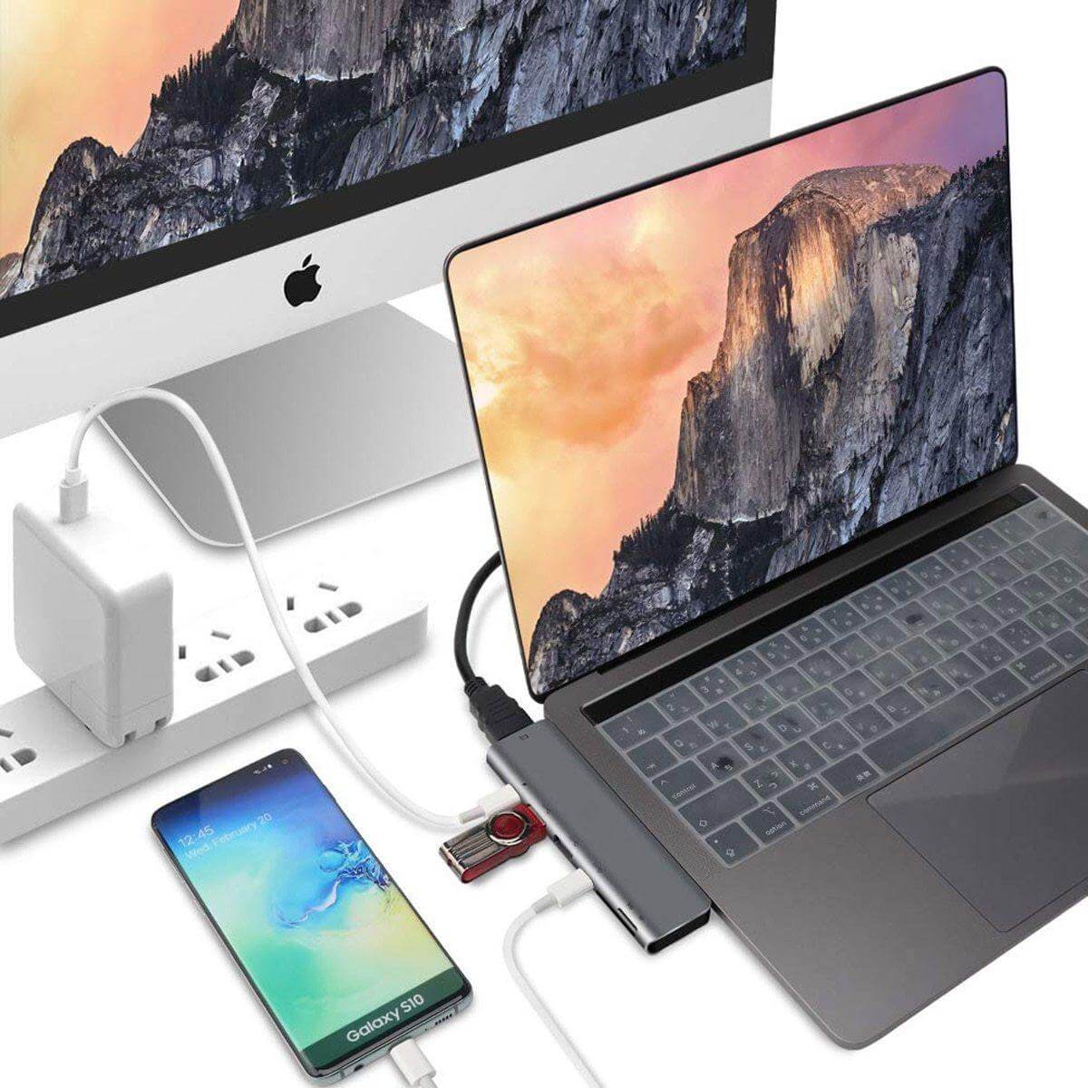 7in1 USB C Hub Adapter For Macbook - MaviGadget