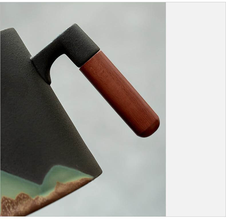 Mountain Art Ceramic Tea Mugs With Filter - MaviGadget