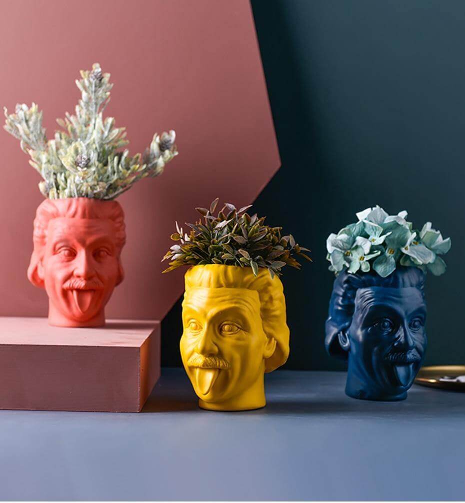 Creative Portrait Vase Flower Pot Pen Holder - MaviGadget