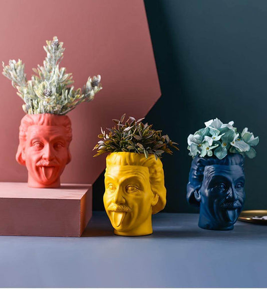 Creative Portrait Vase Flower Pot Pen Holder - MaviGadget