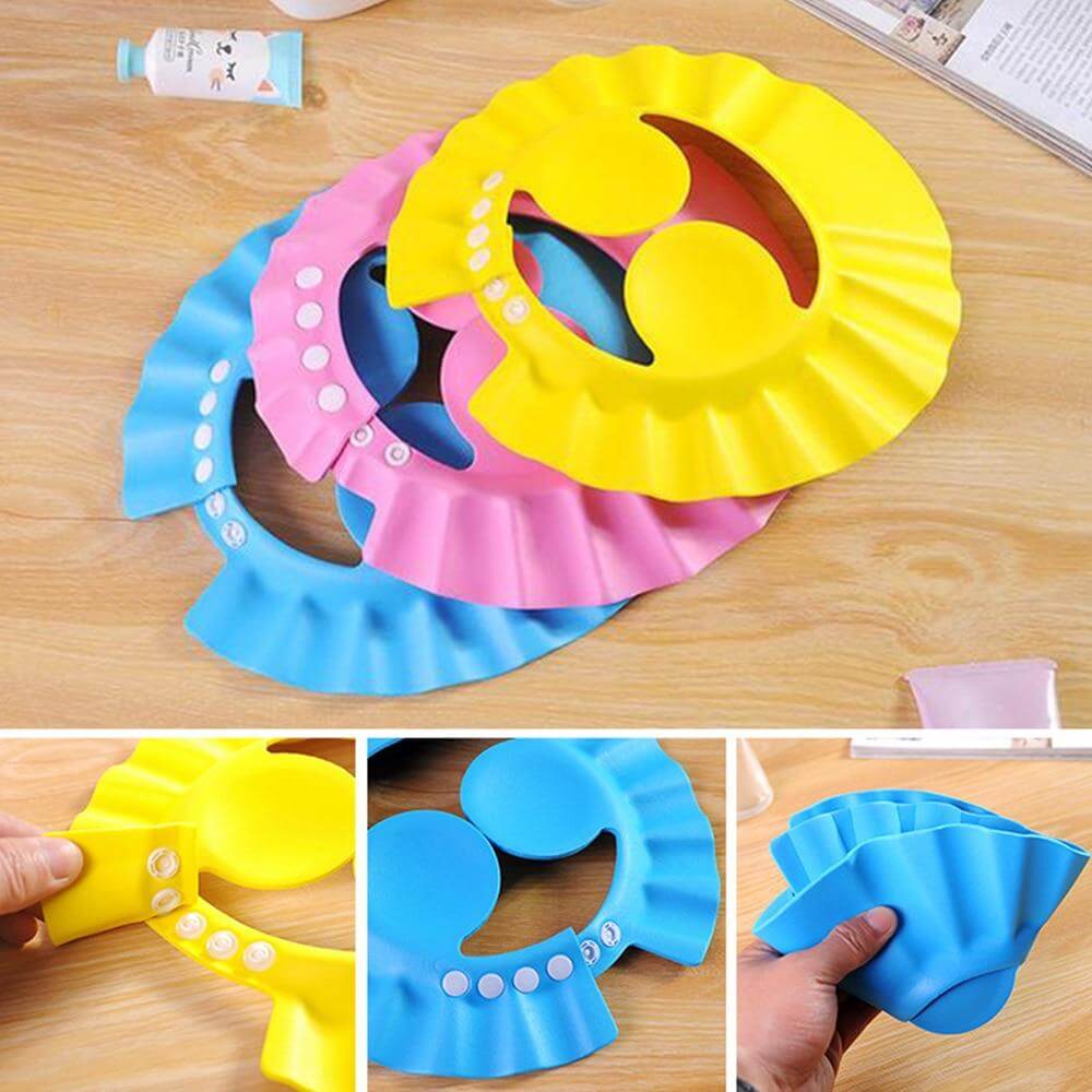 Soft & Adjustable Baby Shower Cap - MaviGadget