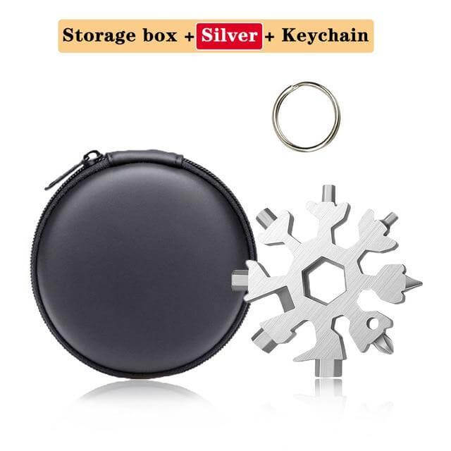 18 in 1 Snowflake Multipurpose Camp Survive Hand Tool - MaviGadget