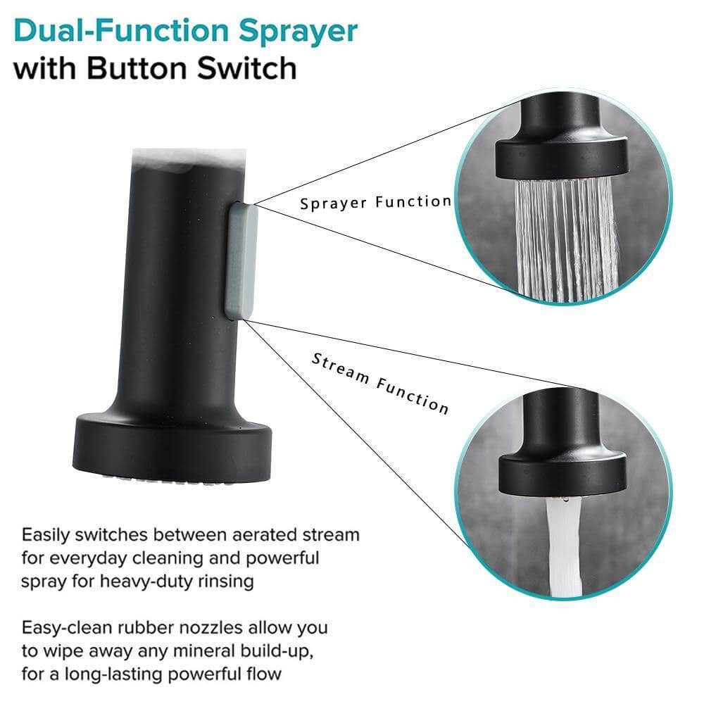 360 Degree Rotation Stream Sprayer Kitchen Faucet - MaviGadget