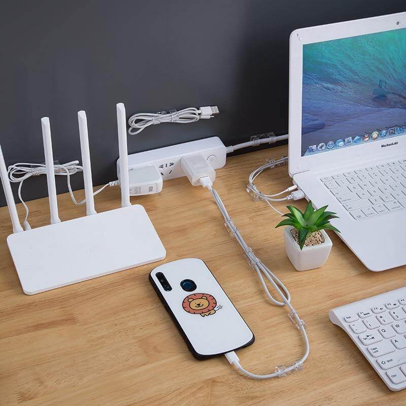 20Pcs Self Stick Wire Organizer - MaviGadget