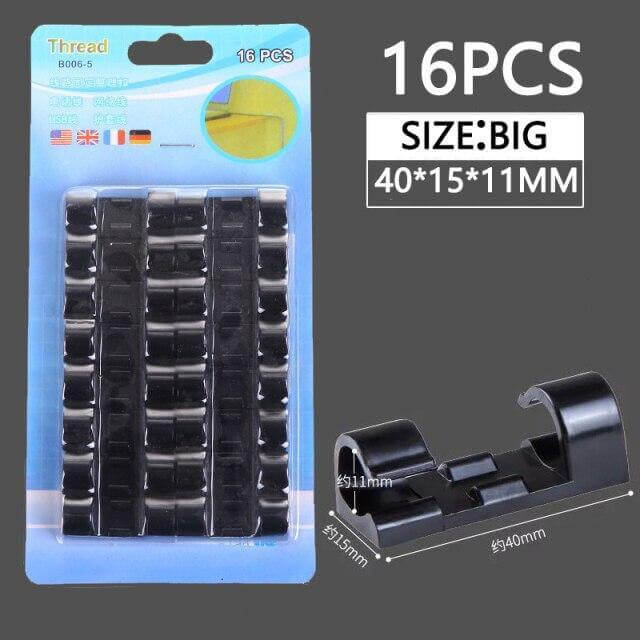 20Pcs Self Stick Wire Organizer - MaviGadget