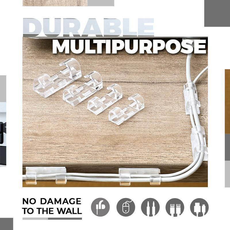 20Pcs Self Stick Wire Organizer - MaviGadget