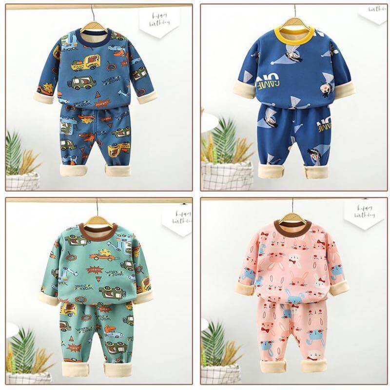 Children Cartoon Winter Pyjamas Unisex - MaviGadget
