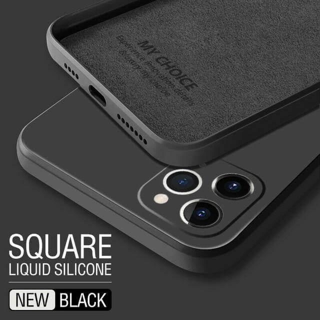 Square Pastel Silicone iPhone Case - MaviGadget
