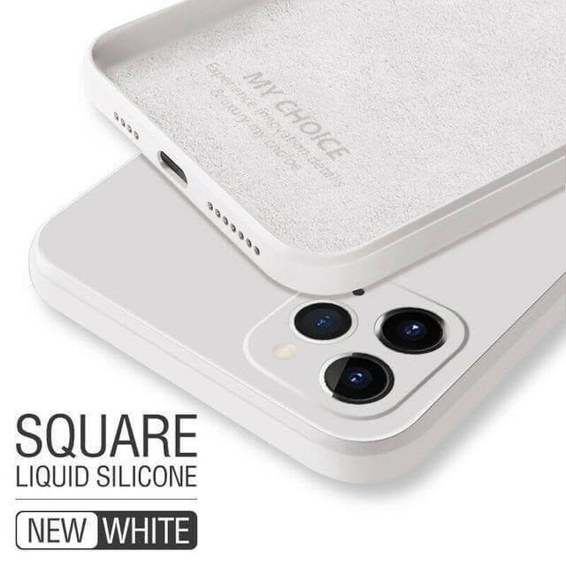 Square Pastel Silicone iPhone Case - MaviGadget