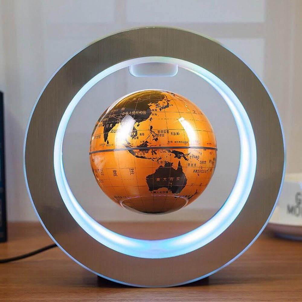 Novelty Floating Globe LED World Magnetic Levitation Lamp - MaviGadget