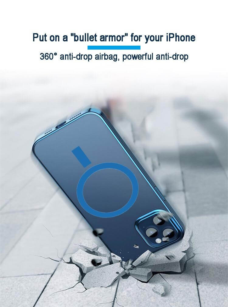 Transparent Magnetic Charger Case for iPhone 12 - MaviGadget
