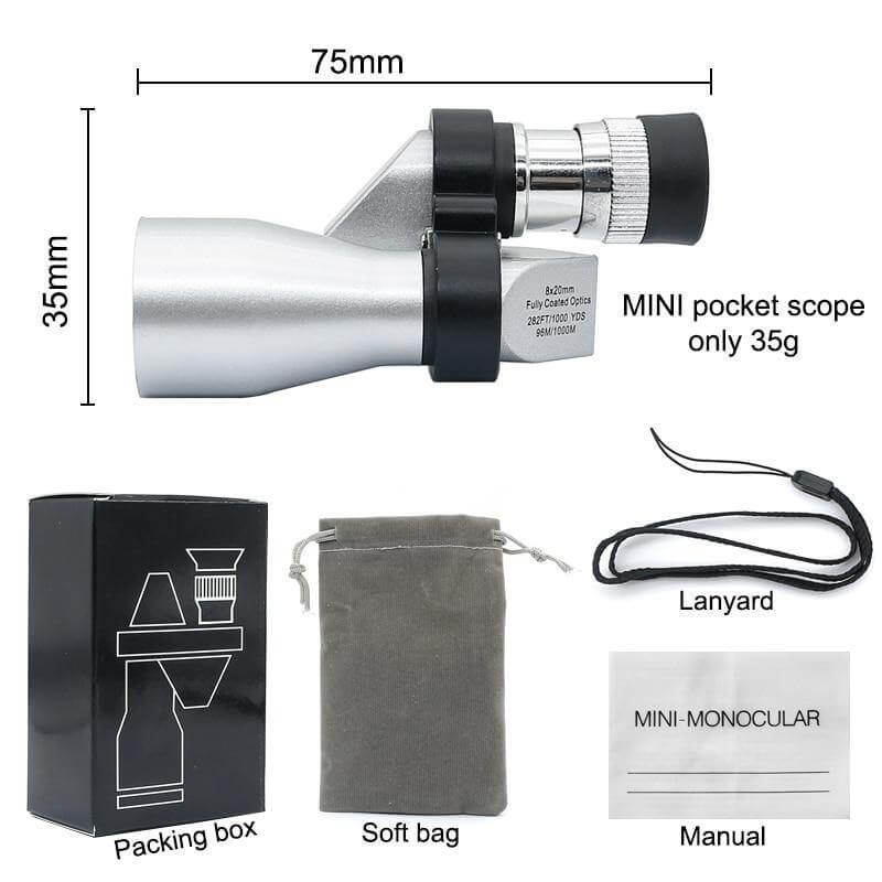 Mini Super Clear Monocular Smartphone Telescope - MaviGadget