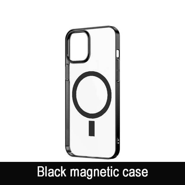Transparent Magnetic Charger Case for iPhone 12 - MaviGadget