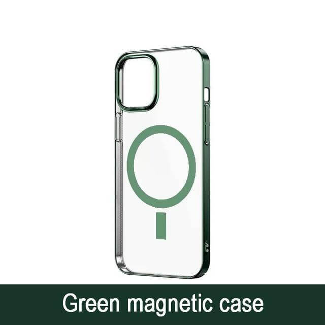 Transparent Magnetic Charger Case for iPhone 12 - MaviGadget
