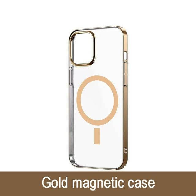 Transparent Magnetic Charger Case for iPhone 12 - MaviGadget