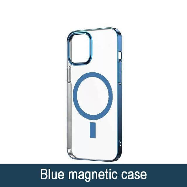 Transparent Magnetic Charger Case for iPhone 12 - MaviGadget