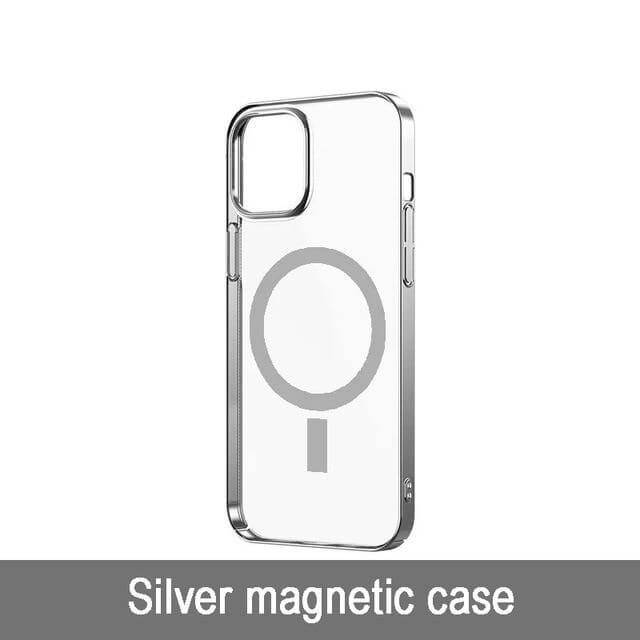 Transparent Magnetic Charger Case for iPhone 12 - MaviGadget