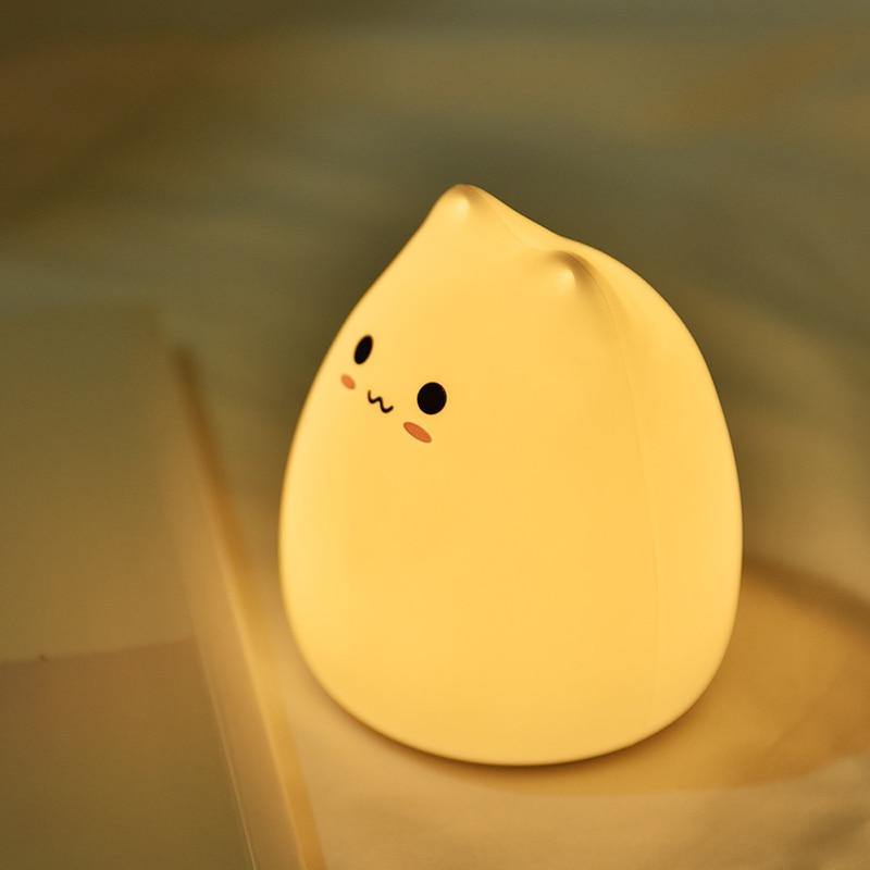 Colorful LED Silicone Touch Sensor Cat Night Lamp - MaviGadget