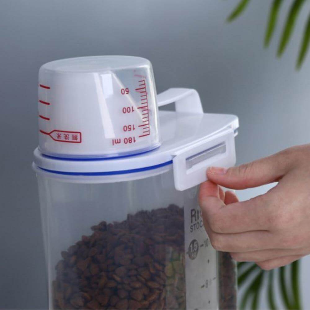 Durable Transparent Pet Food Container - MaviGadget