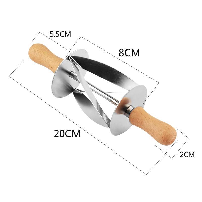 Stainless Steel Croissant Bread Rolling Cutter - MaviGadget