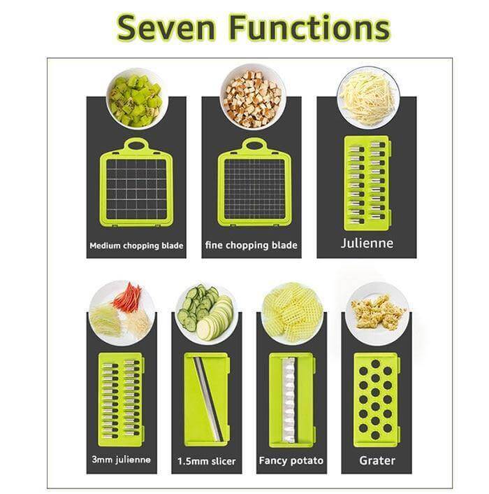 6 Blades Veggie Fruit Slicer with Box - MaviGadget