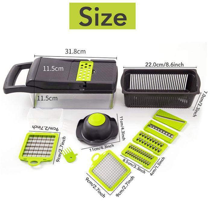 6 Blades Veggie Fruit Slicer with Box - MaviGadget