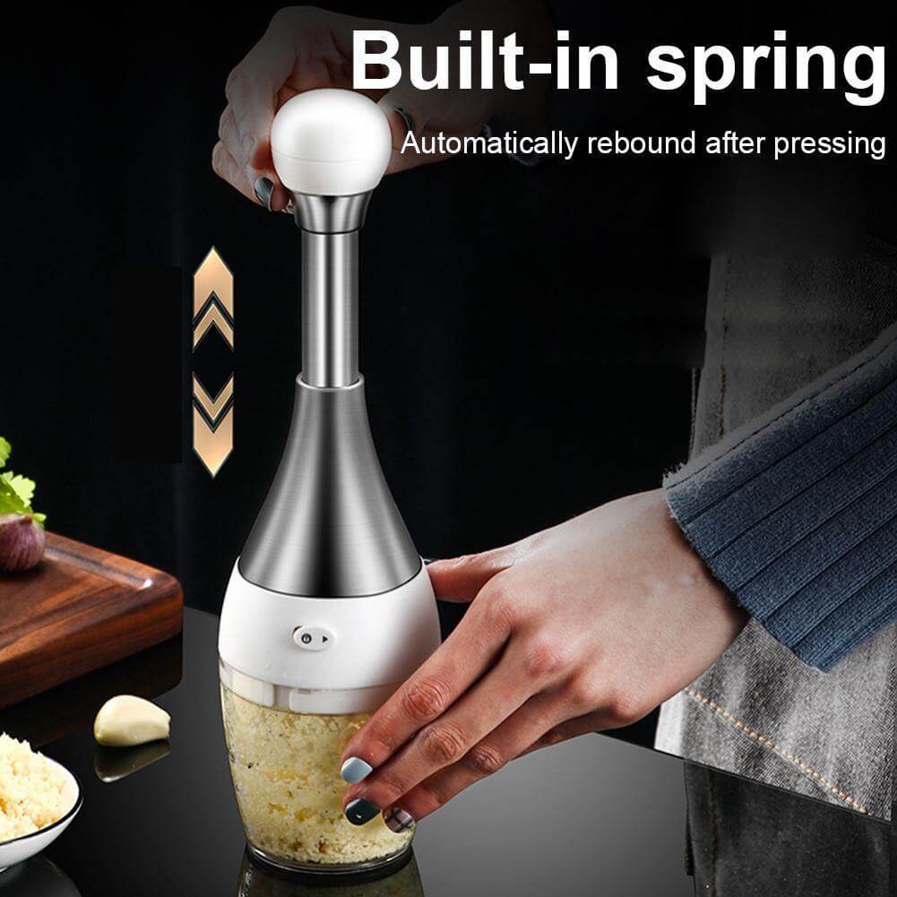 Stainless Steel Quick Garlic Vegetable Chopper - MaviGadget