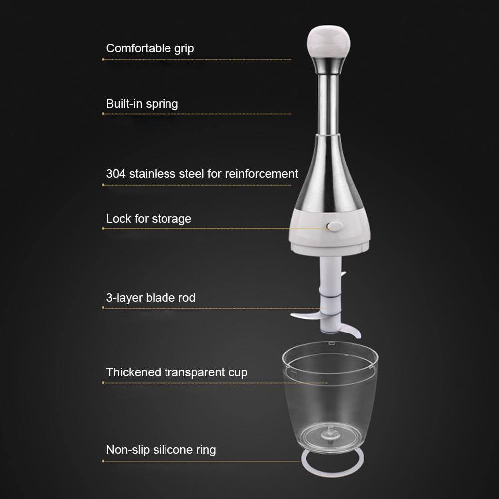 Stainless Steel Quick Garlic Vegetable Chopper - MaviGadget