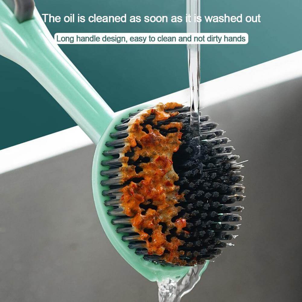 Multifunctional Kitchen Dish Soap Dispensing Brush - MaviGadget