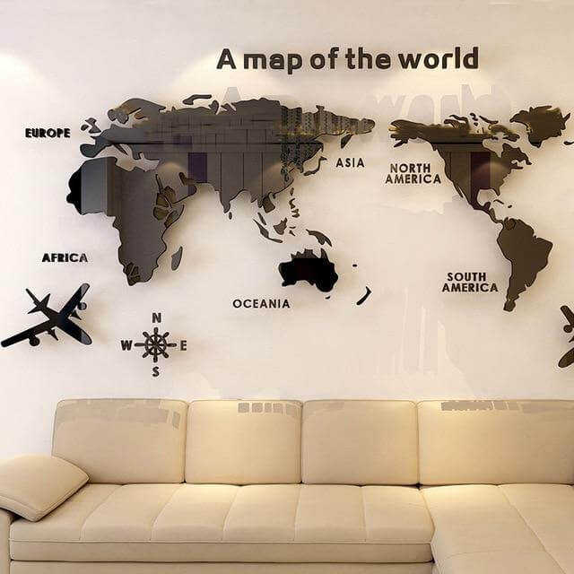 A Map Of the World Wall Art Decoration - MaviGadget
