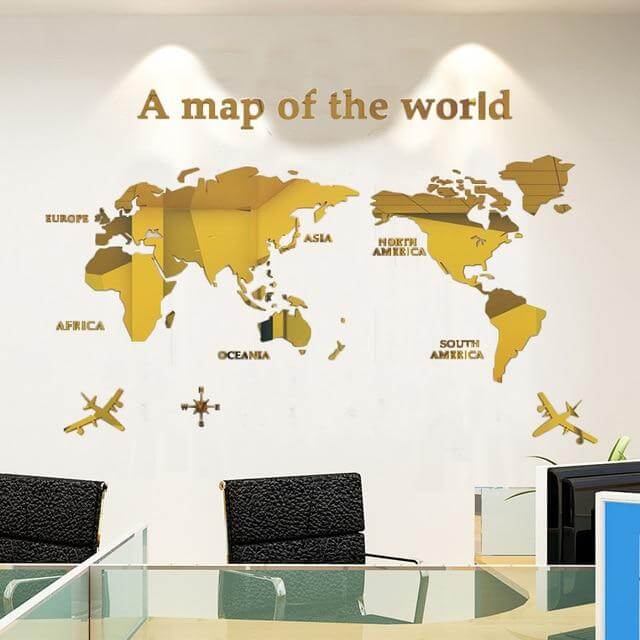 A Map Of the World Wall Art Decoration - MaviGadget